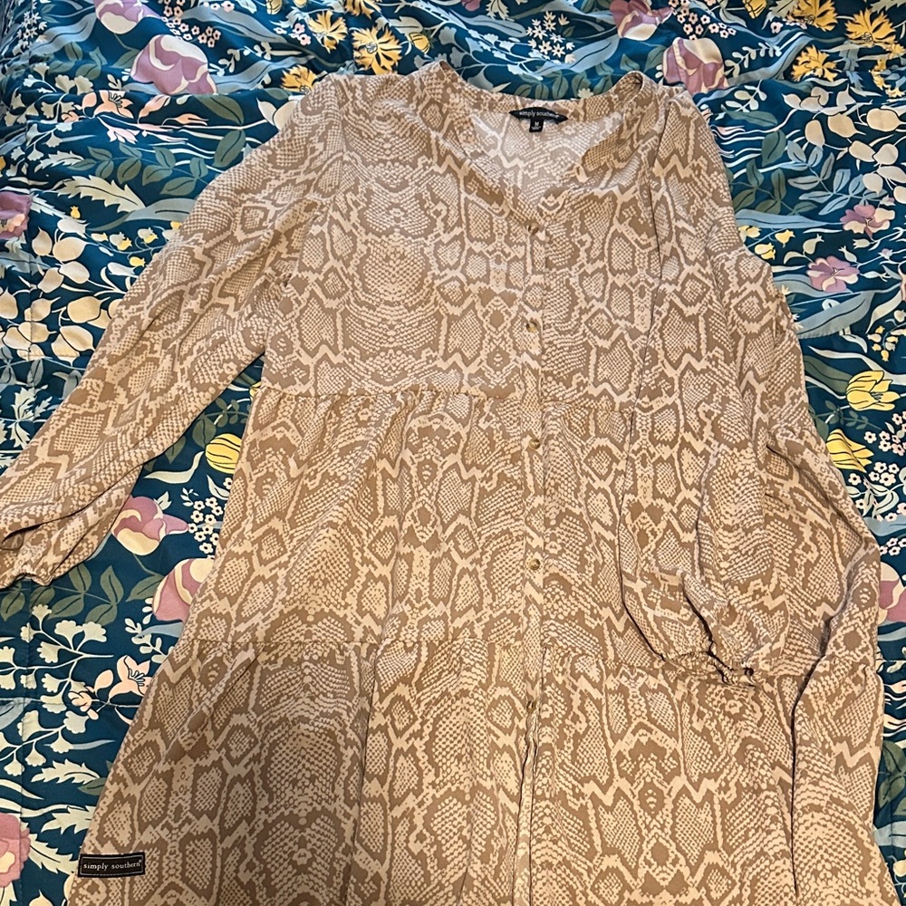 Simply Southern Snake Pattern Dress